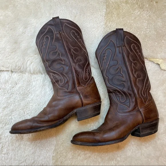 Tony Lama Vintage Western Boots sz 10D - Picture 1 of 16